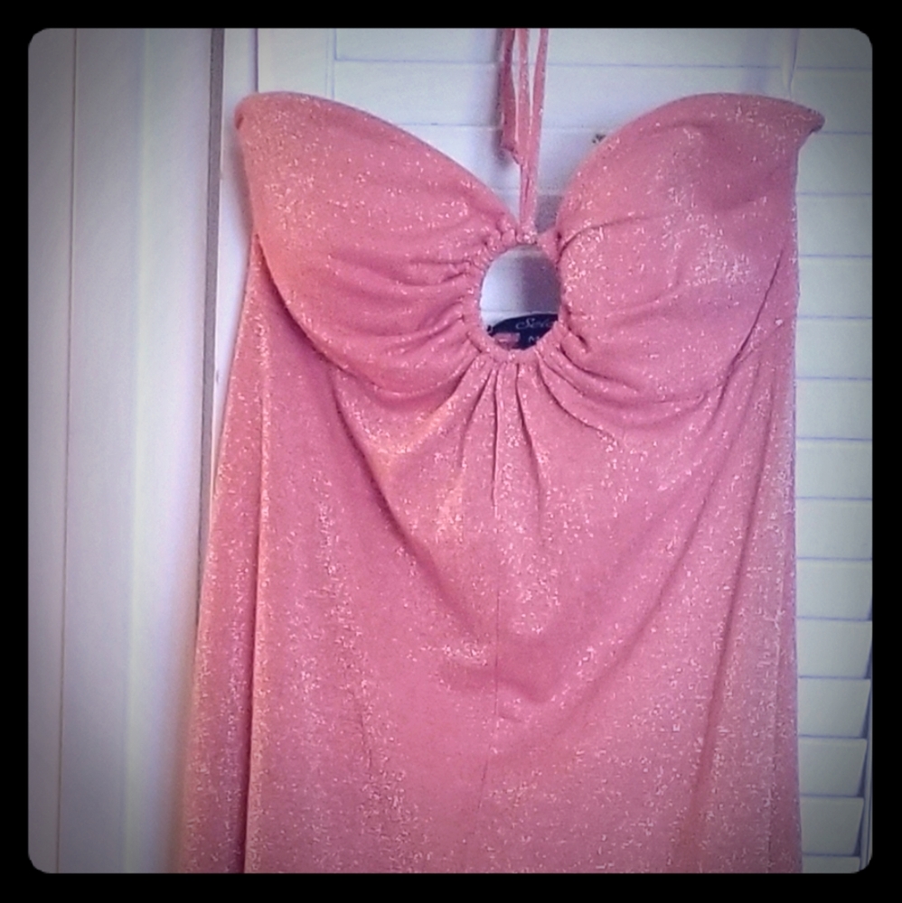 70's glam formal gown